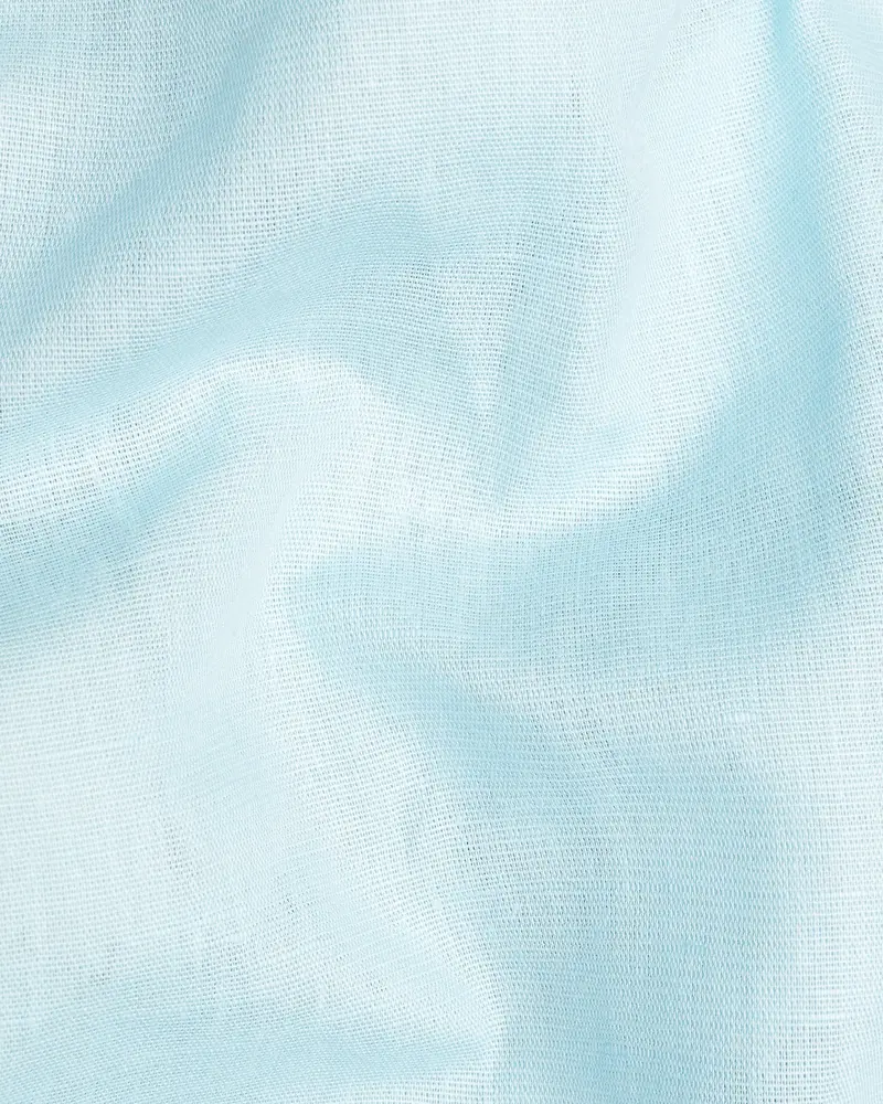 Iceberg Blue Luxurious Linen Shirt 2
