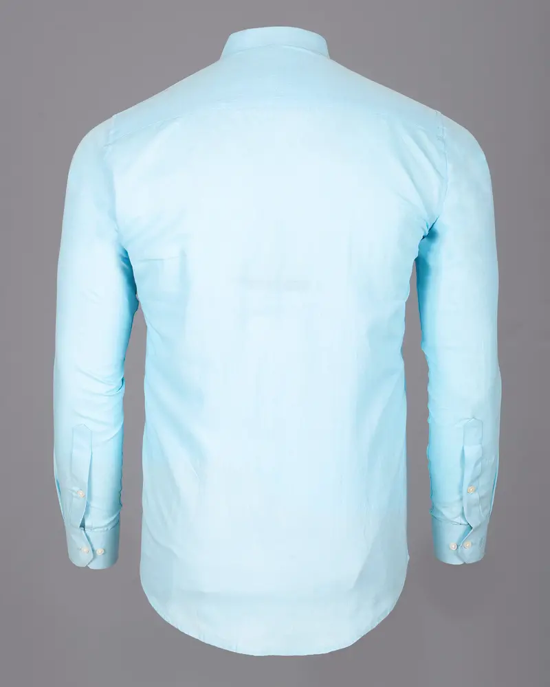 Iceberg Blue Luxurious Linen Shirt 5