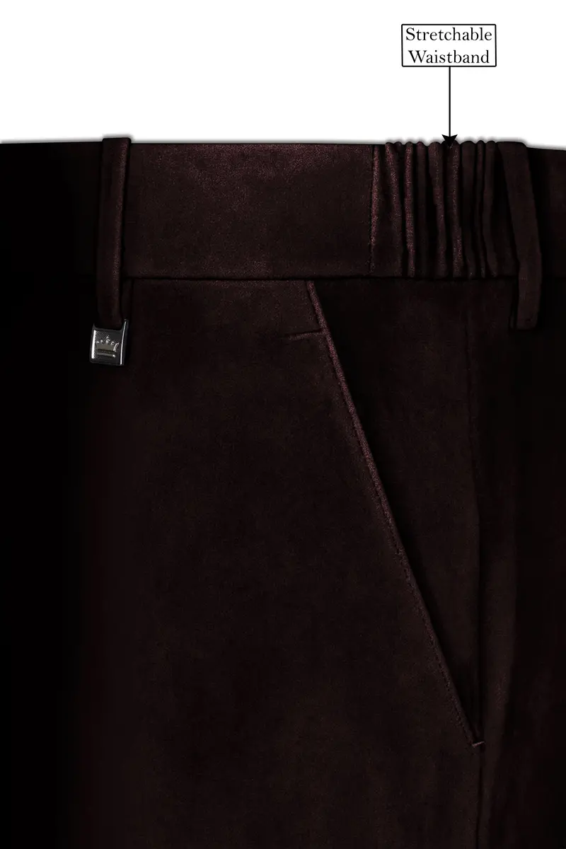 Imperial-Acadia Brown Velvet Peak Lapel Tuxedo Suit 16