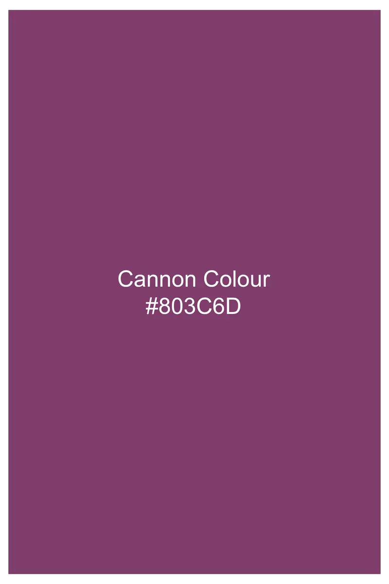 Imperial-Cannon Purple Velvet Peak Lapel Tuxedo Blazer 11