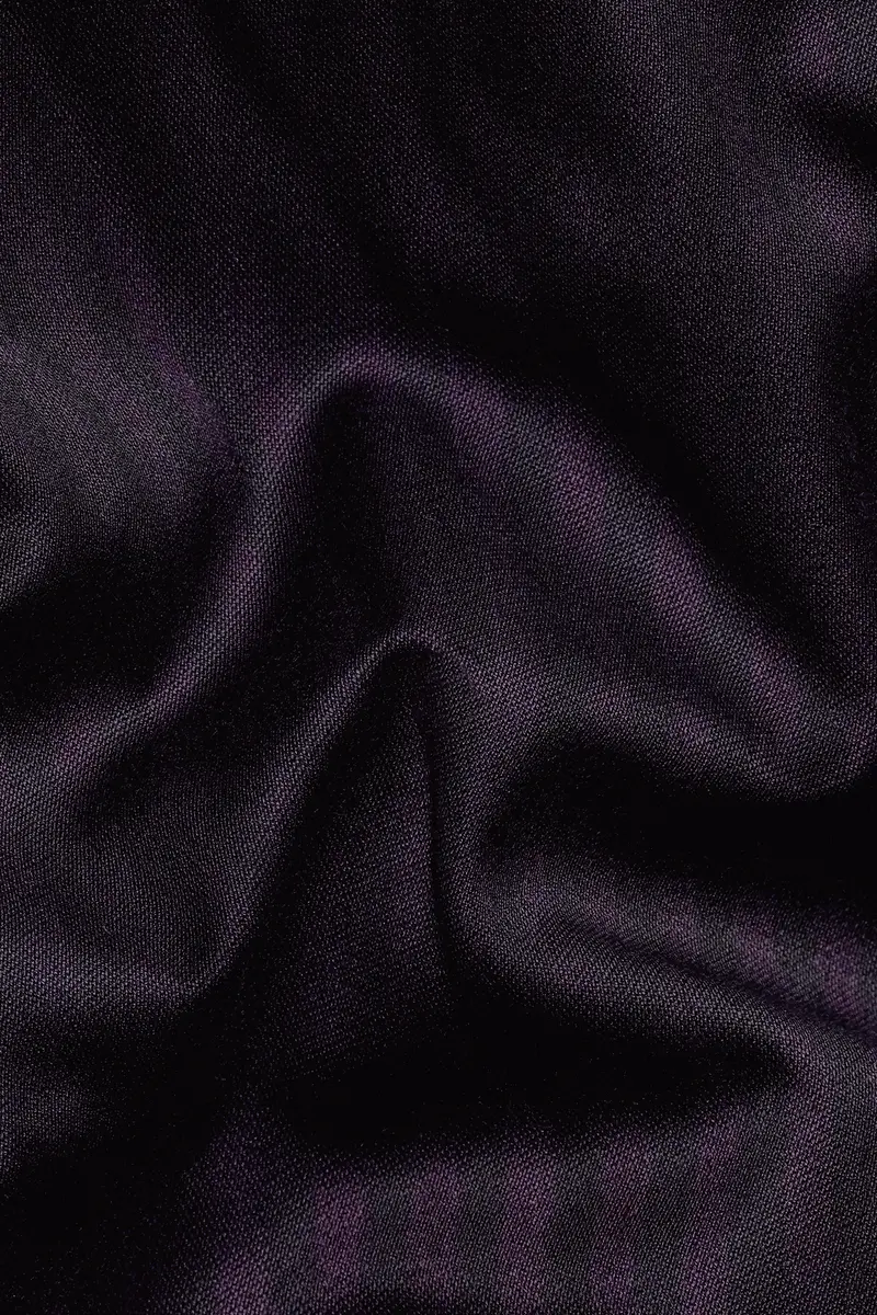 Imperial Purple And Black Striped Wool Rich Waistcoat 3