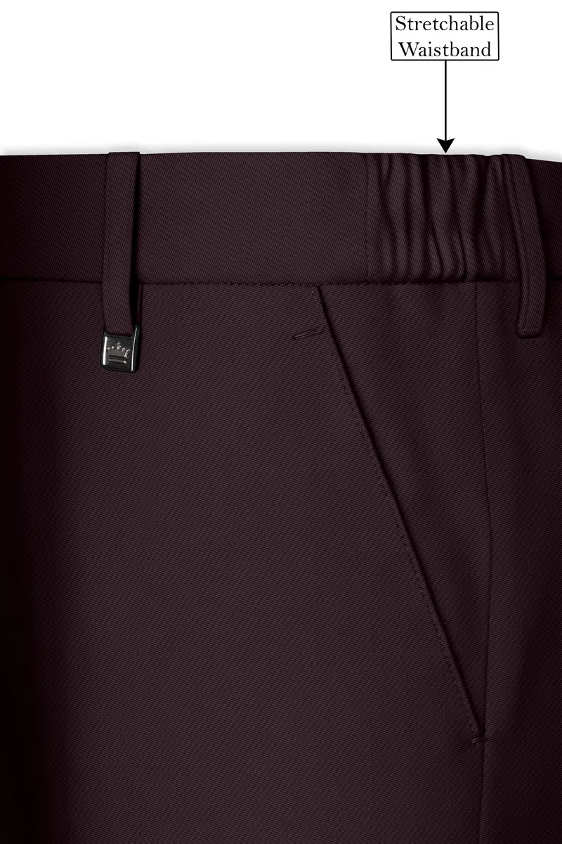 Imperial-Seal Brown Slight Stretch Subtle Sheen Poly-Viscose Double Breasted Suit 15