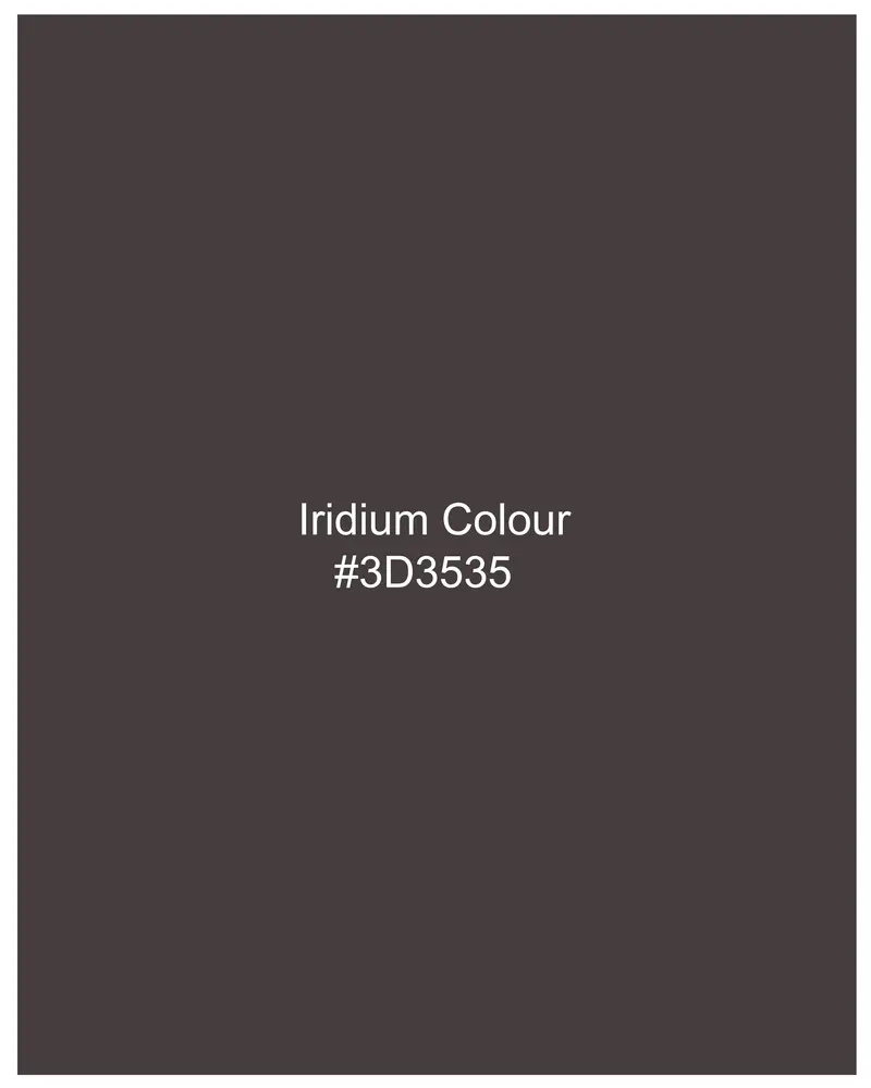 Iridium Brown Premium Cotton Designer Suit With Functional Belt Fastening 21