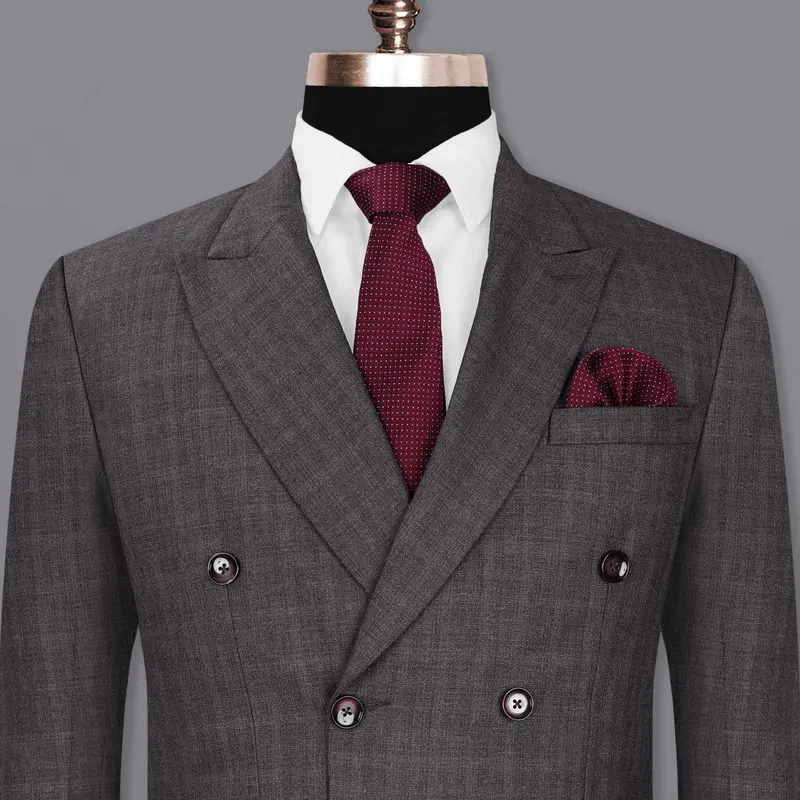 Iridium Gray Double-Breasted Blazer 1