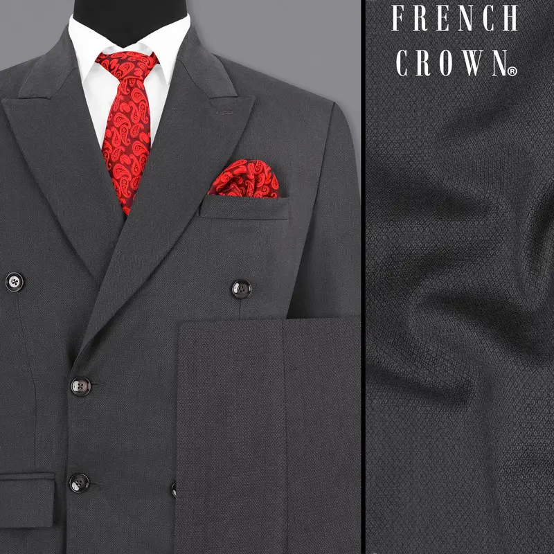 Iridium Gray Double Breasted Suit 1