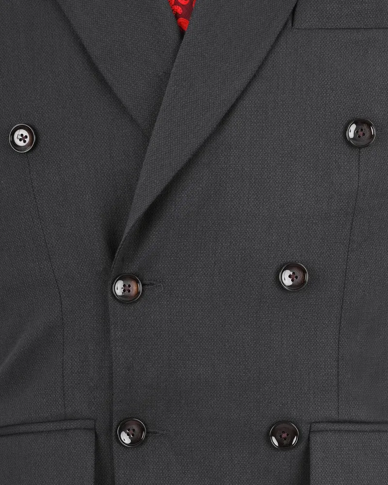 Iridium Gray Double Breasted Suit 5