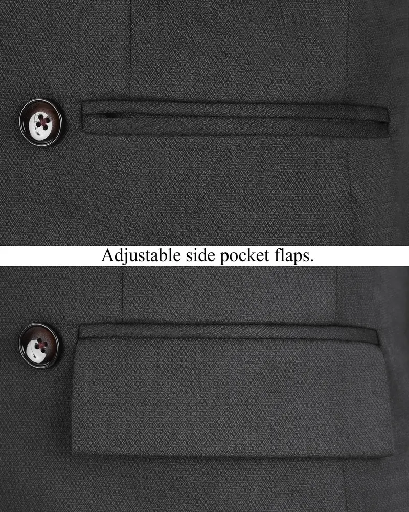 Iridium Gray Double Breasted Suit 6