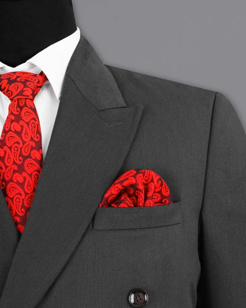 Iridium Gray Double Breasted Suit 7