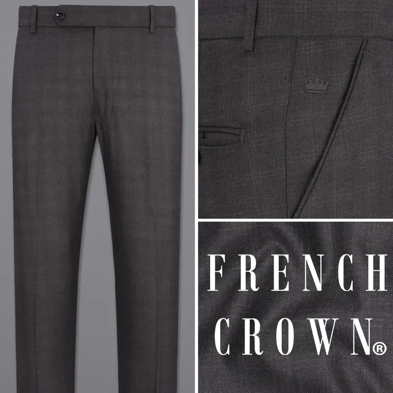 Iridium Gray Plaid Pant 1