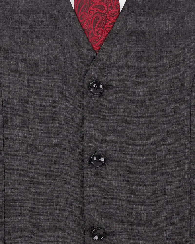 Iridium Gray Plaid Waistcoat 5