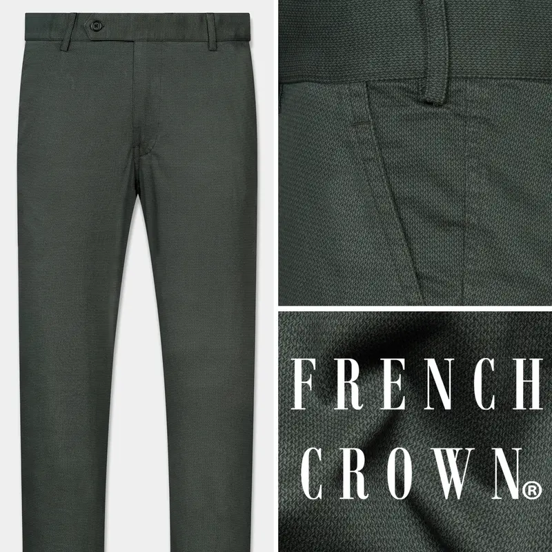 Iridium Gray Premium Cotton Chinos Pant 1