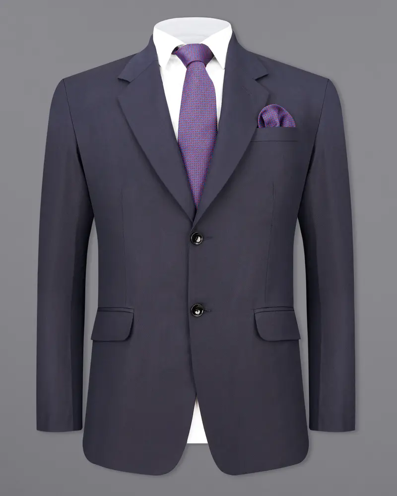 Iridium Gray Single-Breasted Blazer 2