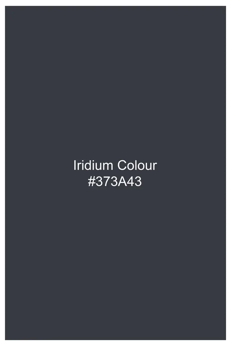 Iridium Gray Textured Cotton Stretchable Waistband Pant 8
