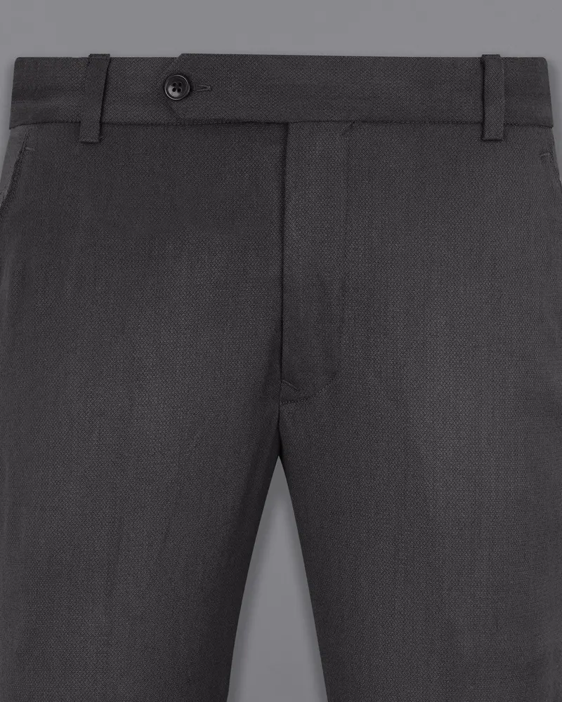 Iridium Gray Textured Pant 2
