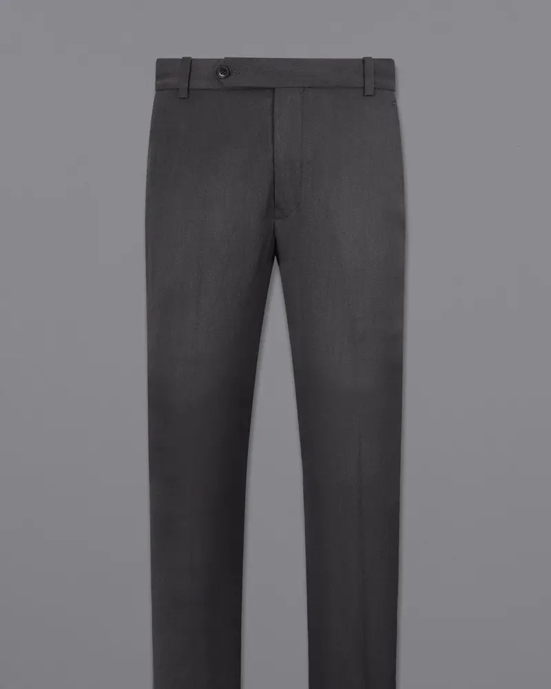 Iridium Gray Textured Pant 4