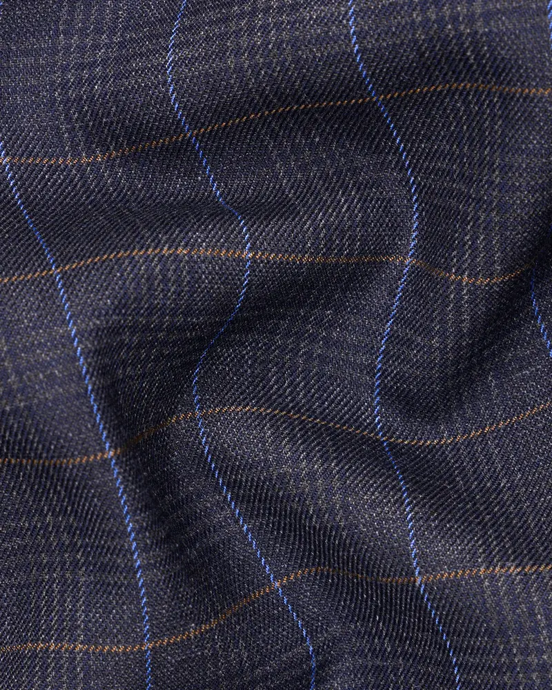 Iridium Gray Windowpane Waistcoat 3