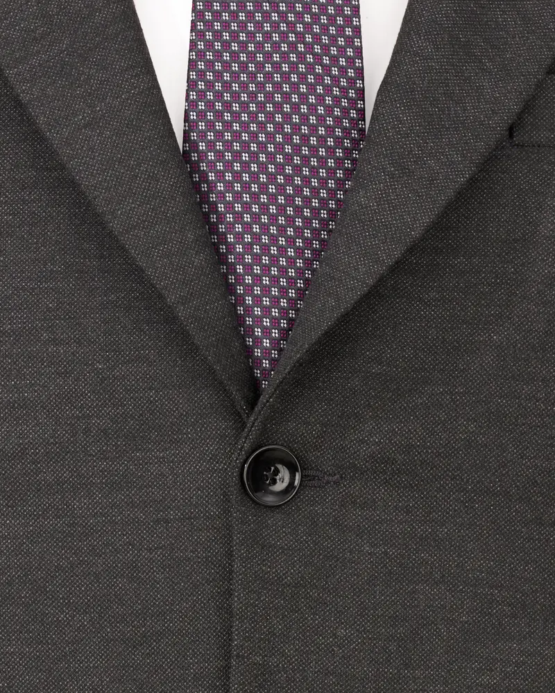 Iridium Gray Wool Rich Single Breasted Blazer 4