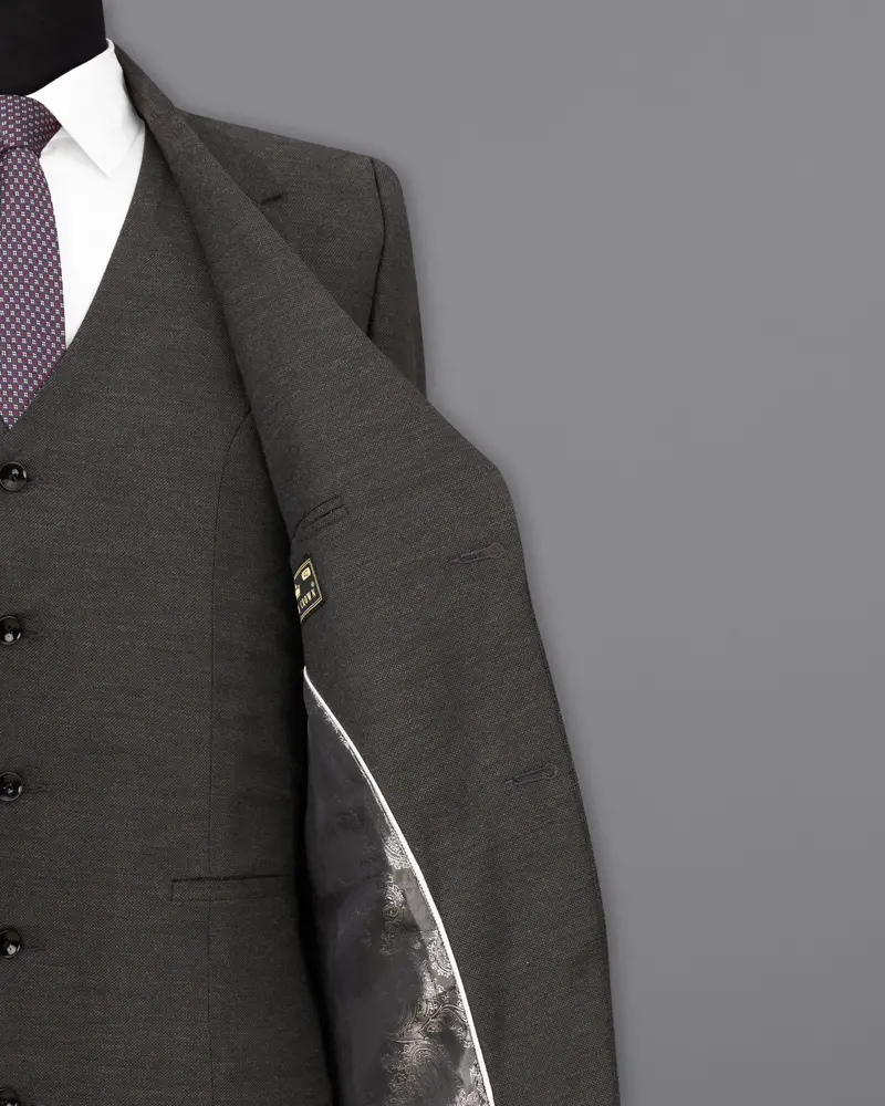 Iridium Gray Wool Rich Single Breasted Blazer 7