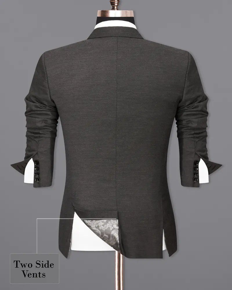 Iridium Gray Wool Rich Single Breasted Blazer 9