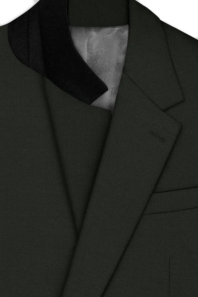 Iridium Green Single-Breasted Blazer 4