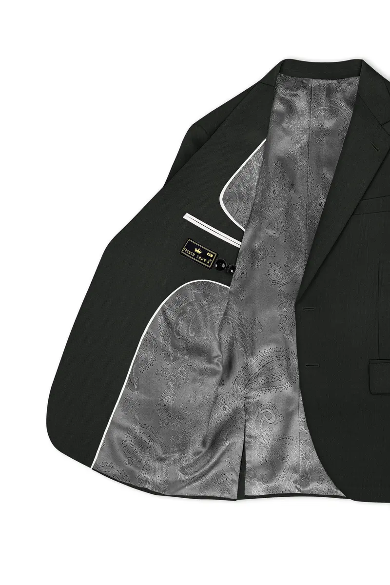 Iridium Green Single-Breasted Blazer 5