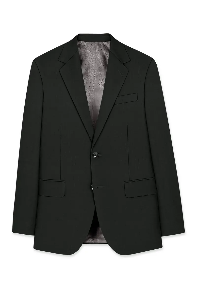 Iridium Green Single-Breasted Blazer 7