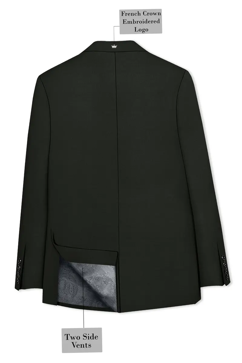 Iridium Green Single-Breasted Blazer 8