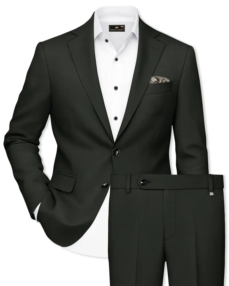 Iridium Green Single-Breasted Suit 1