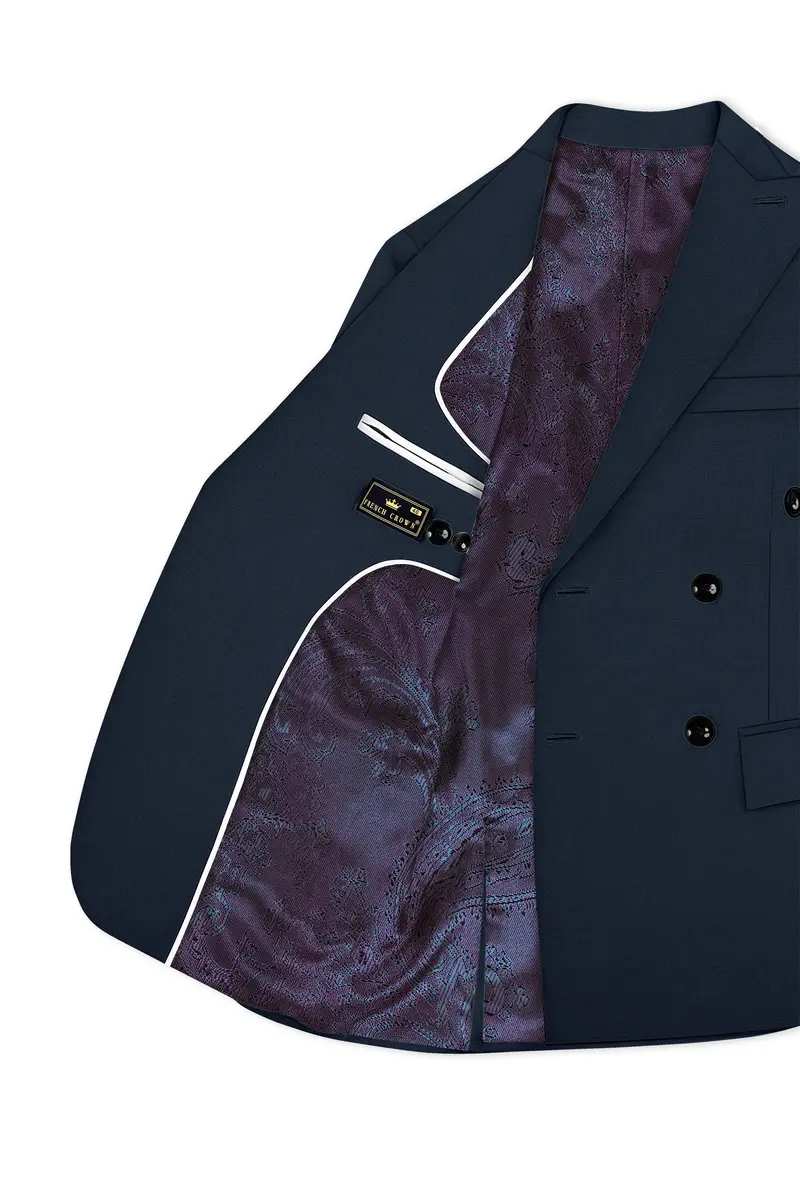Iridium Grey Double Breasted Blazer 5