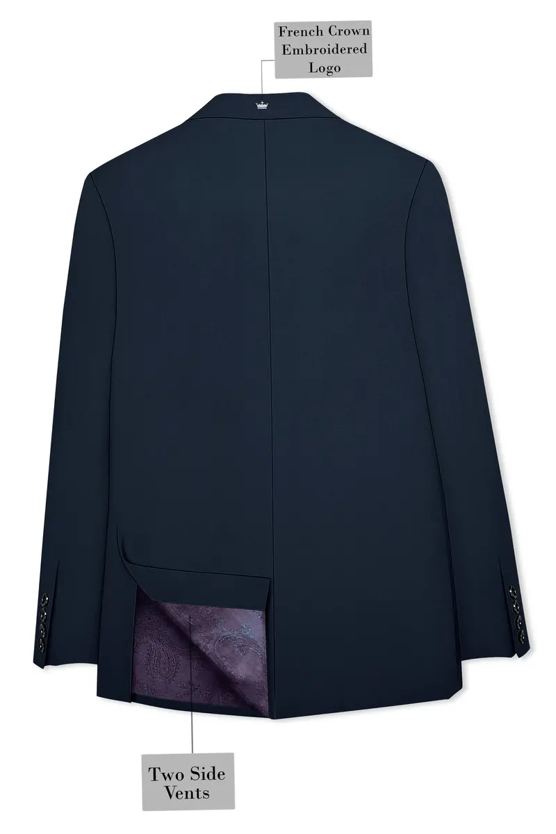 Iridium Grey Double Breasted Blazer 8