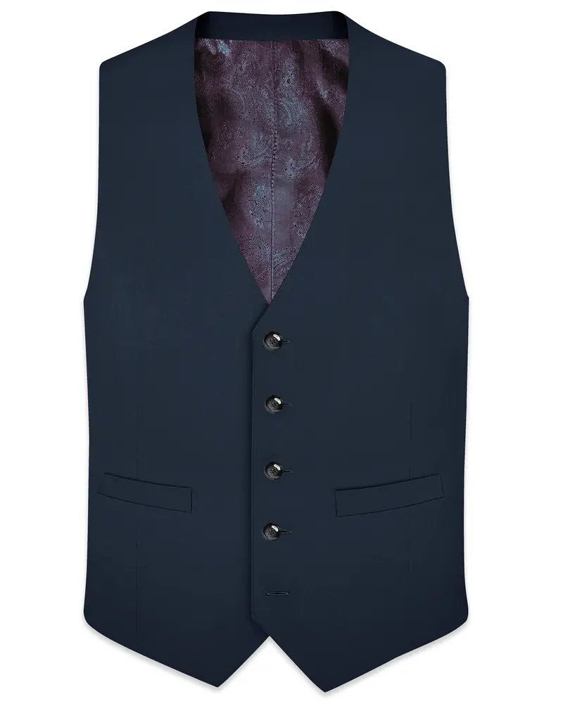 Iridium Grey Solid Waistcoat 1