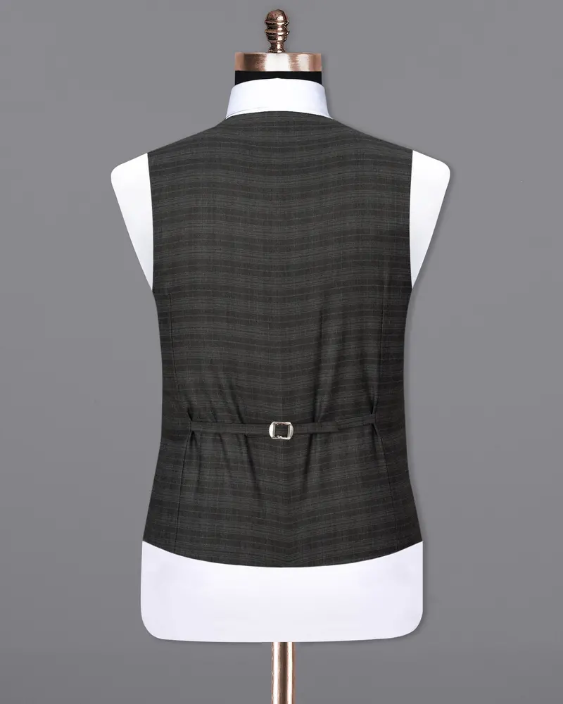 Iridium Grey Subtle Plaid Waistcoat 6
