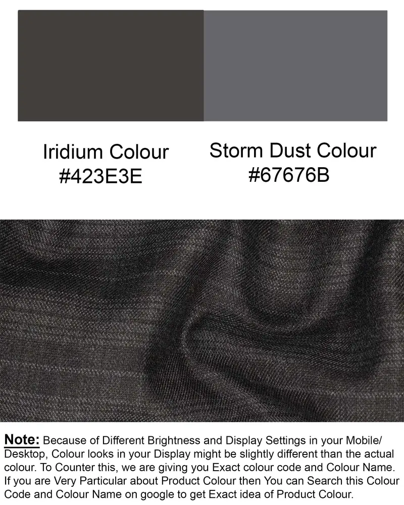 Iridium Grey Subtle Plaid Waistcoat 8