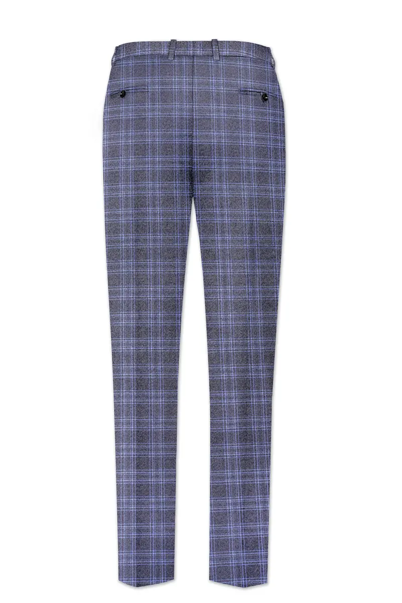 Ironside And Casper Gray Plaid Wool Rich Pant 5