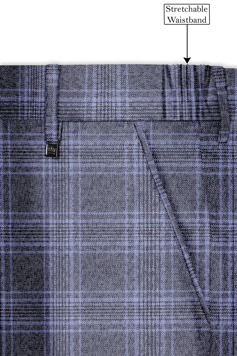 Ironside And Casper Gray Plaid Wool Rich Pant 6