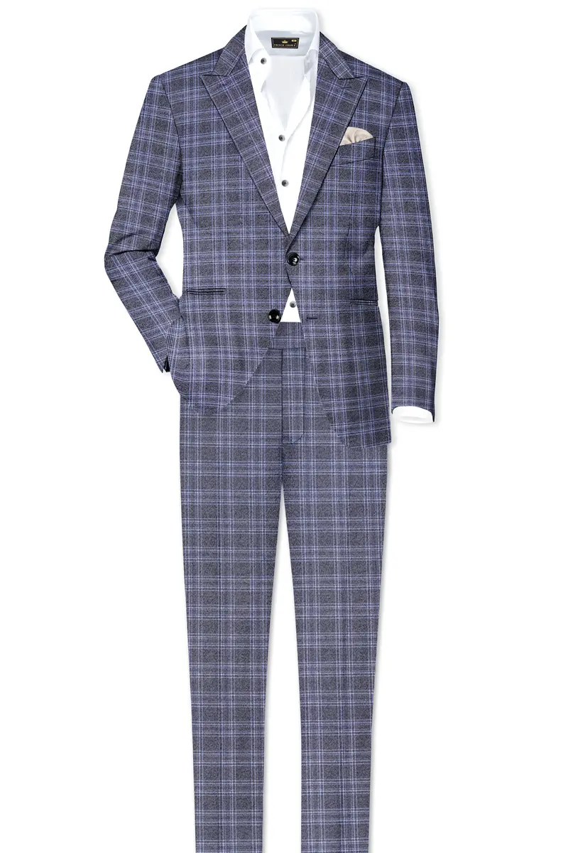 Ironside And Casper Gray Plaid Wool Rich Pant 7