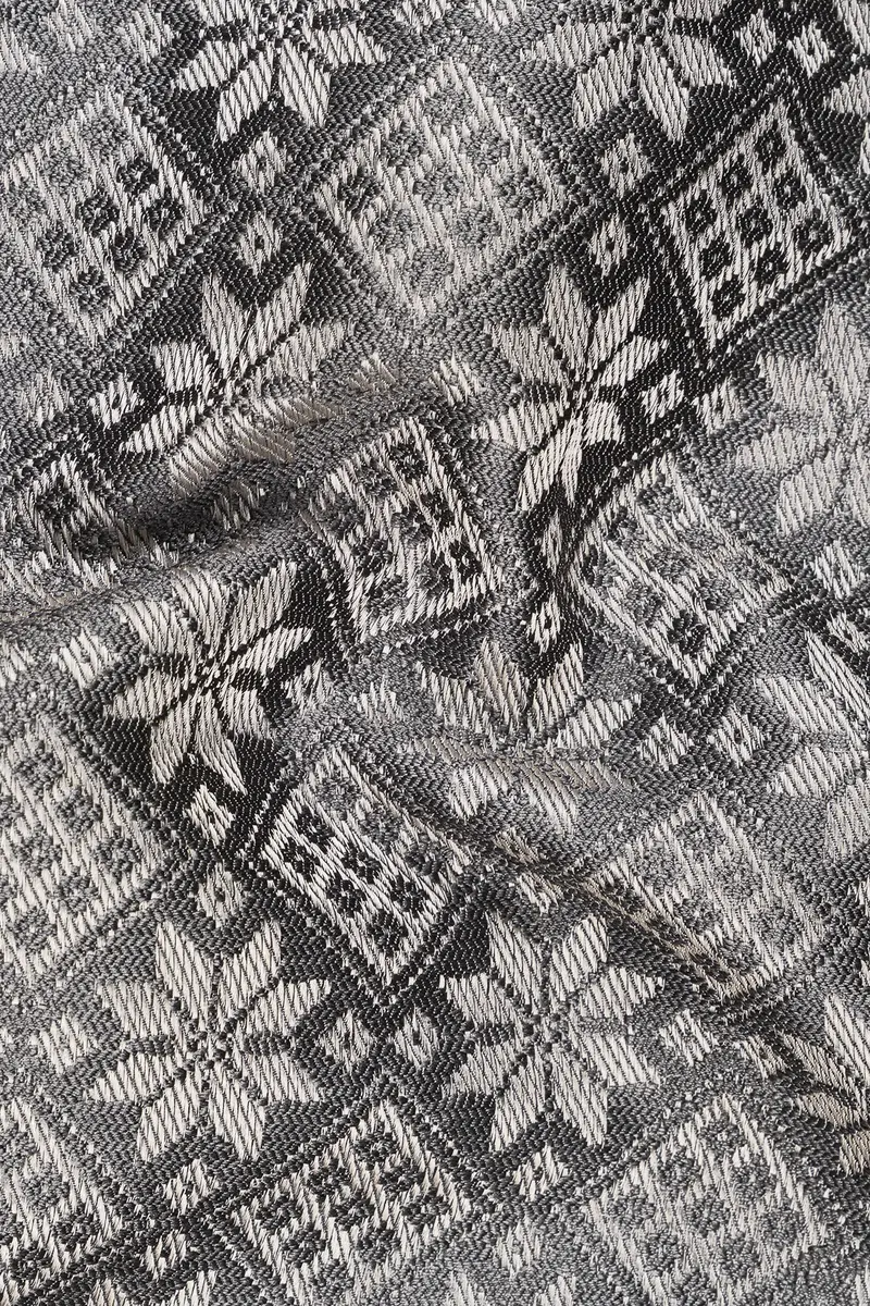 Ironside Gray And Cement Gray Floral Printed Nehru Jacket 3