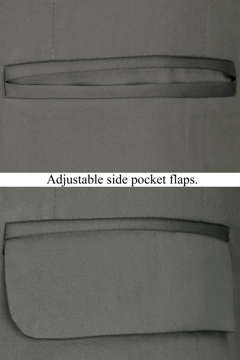 Ironside Gray Stretchable Premium Cotton Traveler Blazer 5