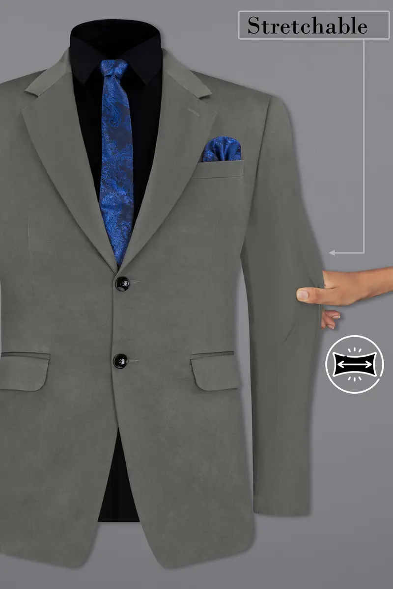 Ironside Gray Stretchable Premium Cotton Traveler Suit 10