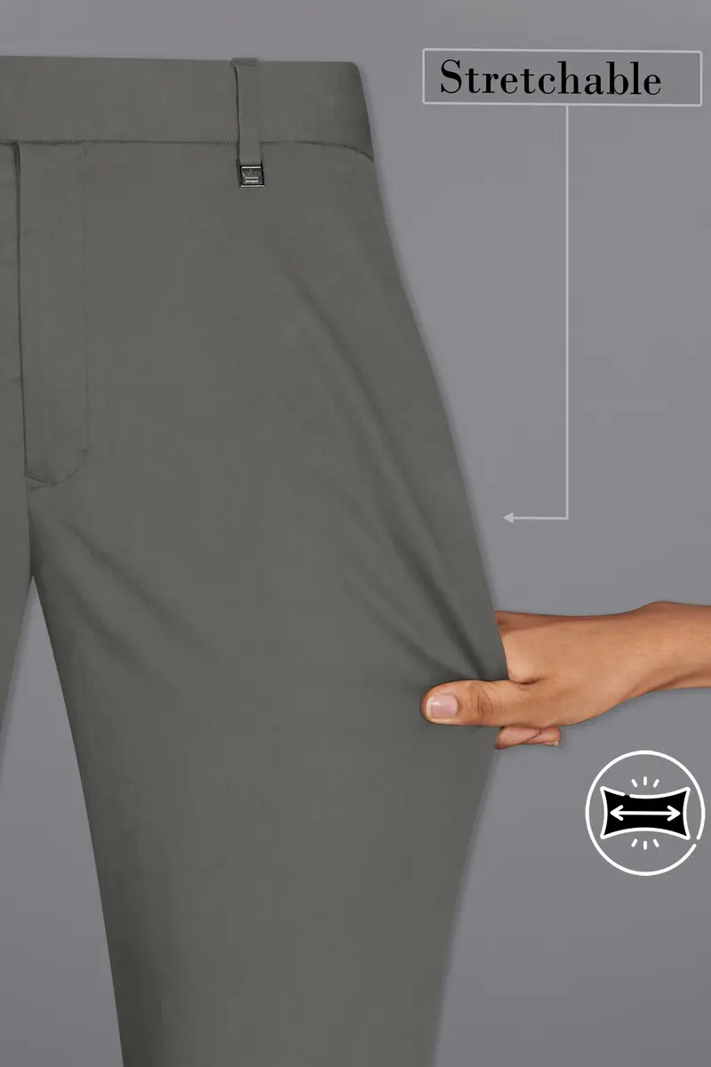 Ironside Gray Stretchable Premium Cotton Traveler Suit 15