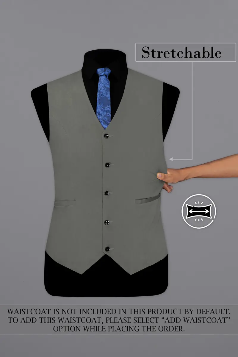 Ironside Gray Stretchable Premium Cotton Traveler Suit 17