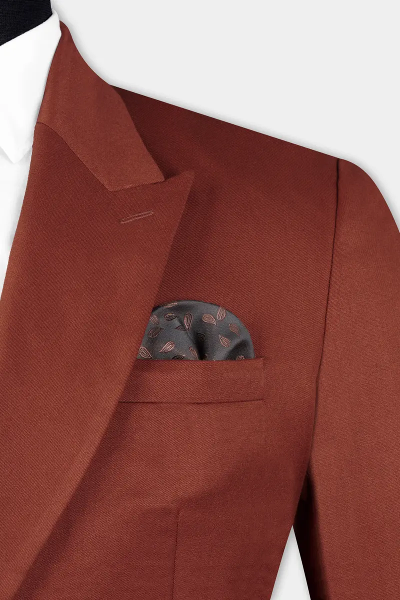 Ironstone Red Stretchable Double-Breasted Traveler Blazer 5