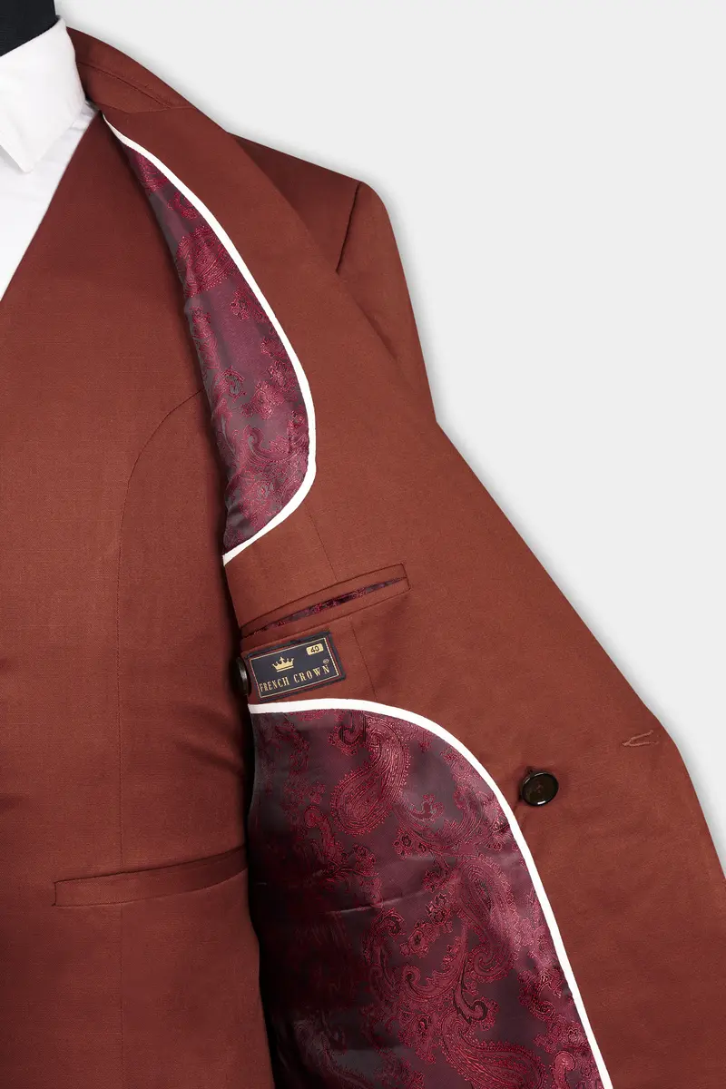 Ironstone Red Stretchable Double-Breasted Traveler Blazer 6