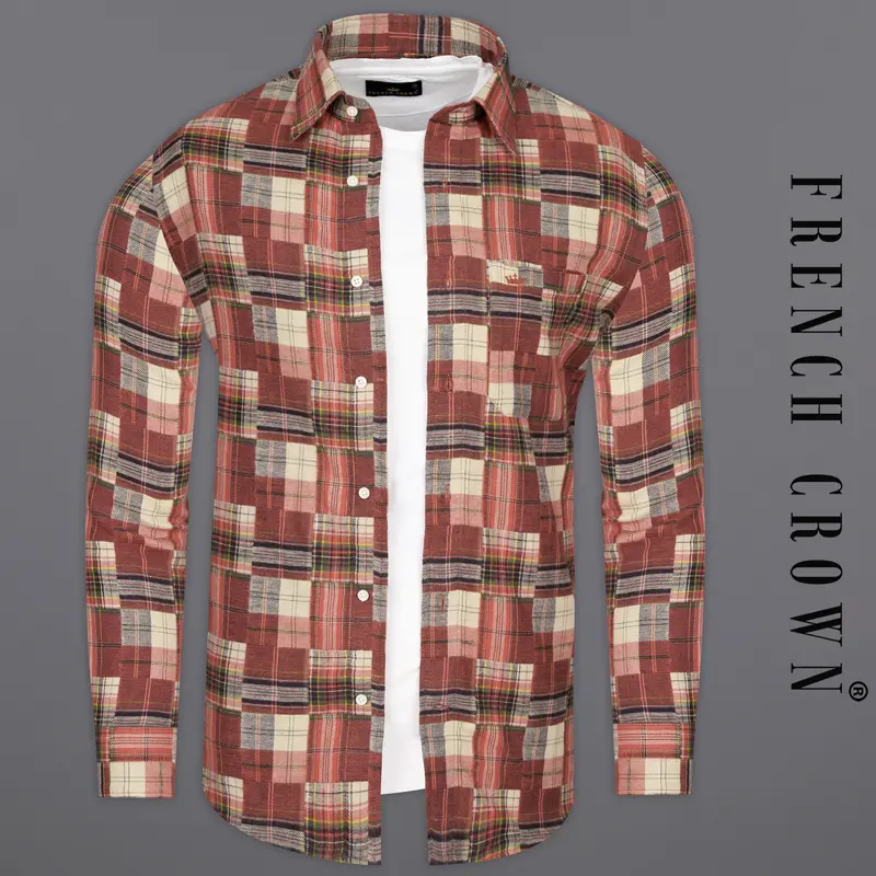 Ironstone With Hampton Brown Multicolour Flannel Overshirt/Shacket 1