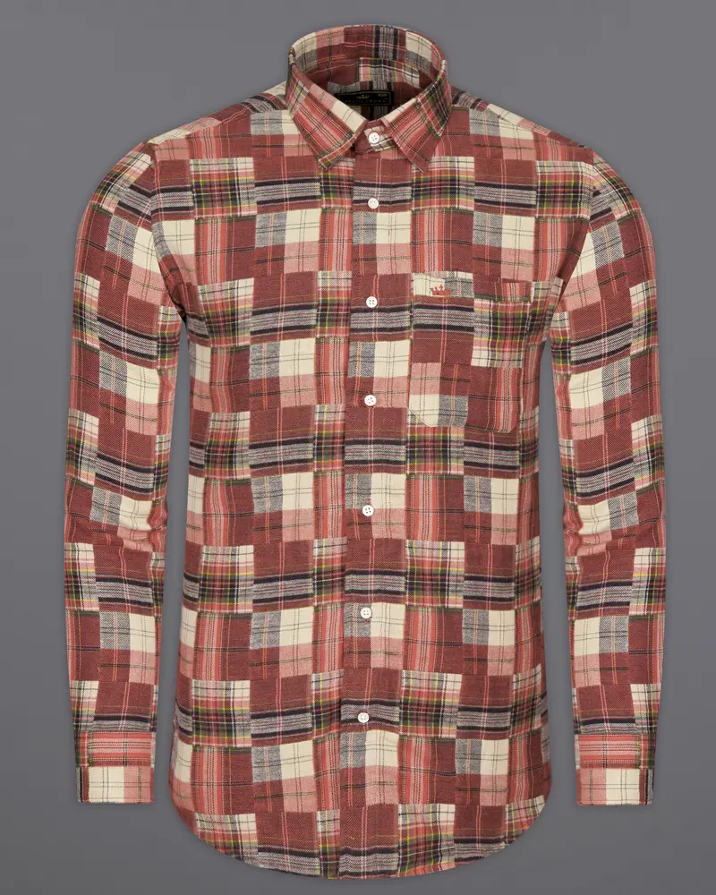 Ironstone With Hampton Brown Multicolour Flannel Overshirt/Shacket 7