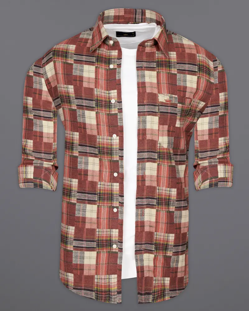 Ironstone With Hampton Brown Multicolour Flannel Overshirt/Shacket 8