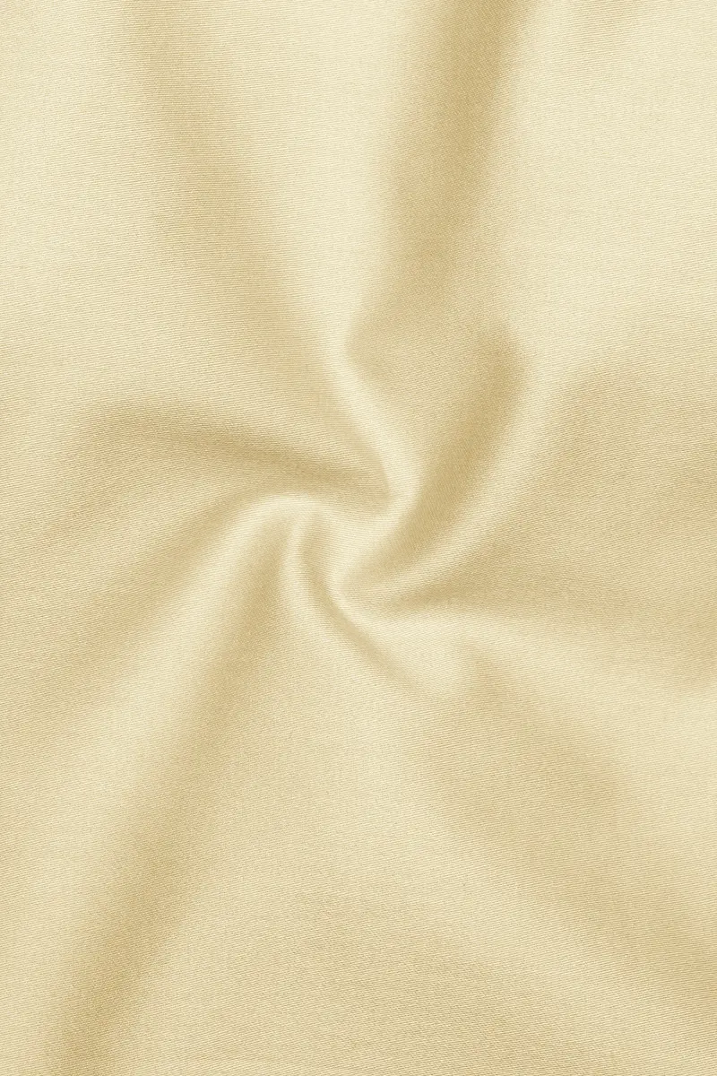 Ivoro Almond Cream Subtle Sheen Super Soft Premium Cotton Dress Shirt 3