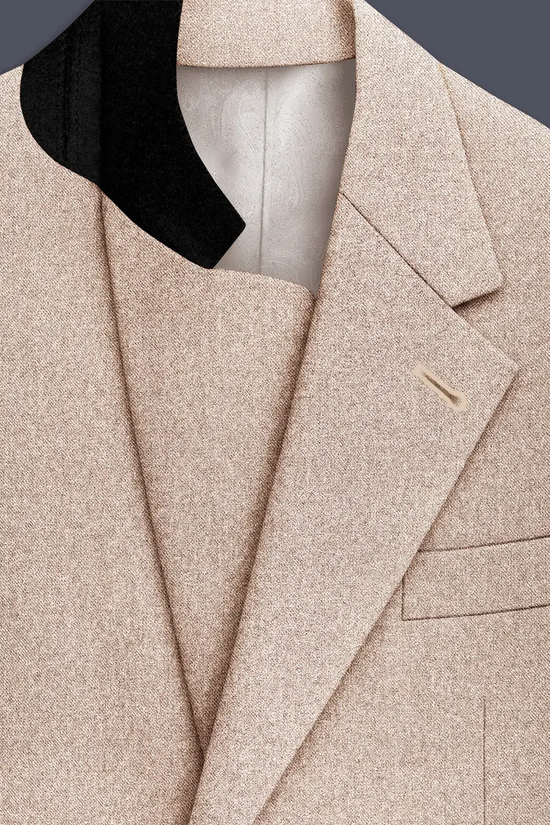 Ivoro-Bizarre Cream Textured Tweed Single Breasted Overcoat 4