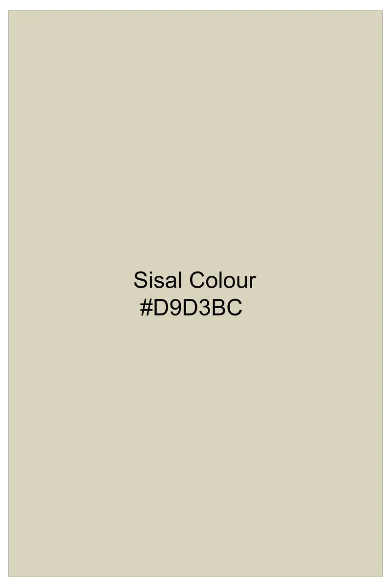 Ivory-Sisal Cream Slight Stretch Subtle Sheen Poly-Viscose Double Breasted Blazer 10