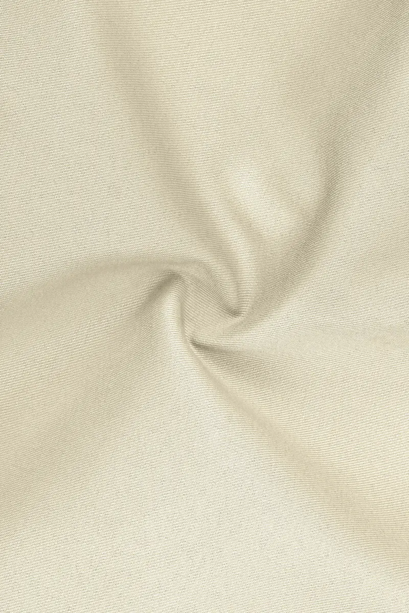 Ivory-Sisal Cream Slight Stretch Subtle Sheen Poly-Viscose Double Breasted Blazer 3